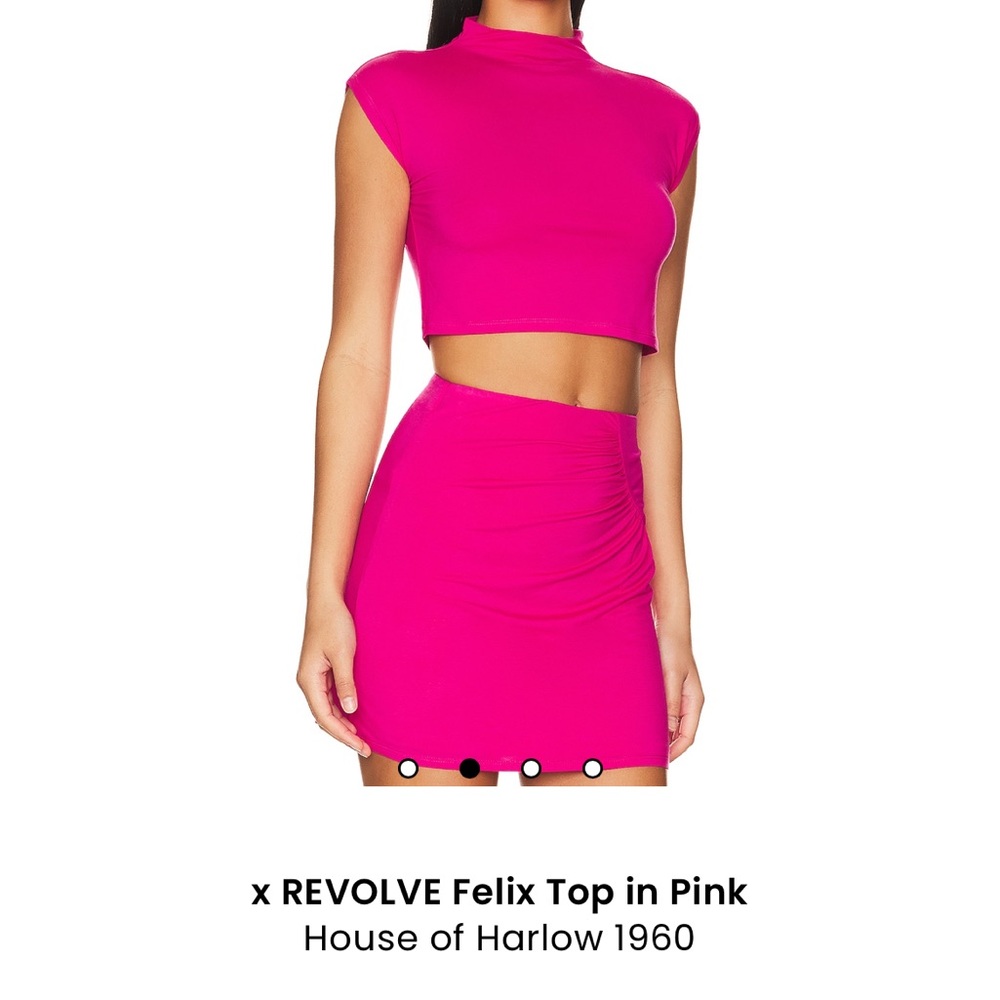 X Revolve & House of Harlow 1960 Felix top and skirt set